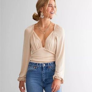 Free People intimately body suit women’s shirt in blossom pearl new with tags